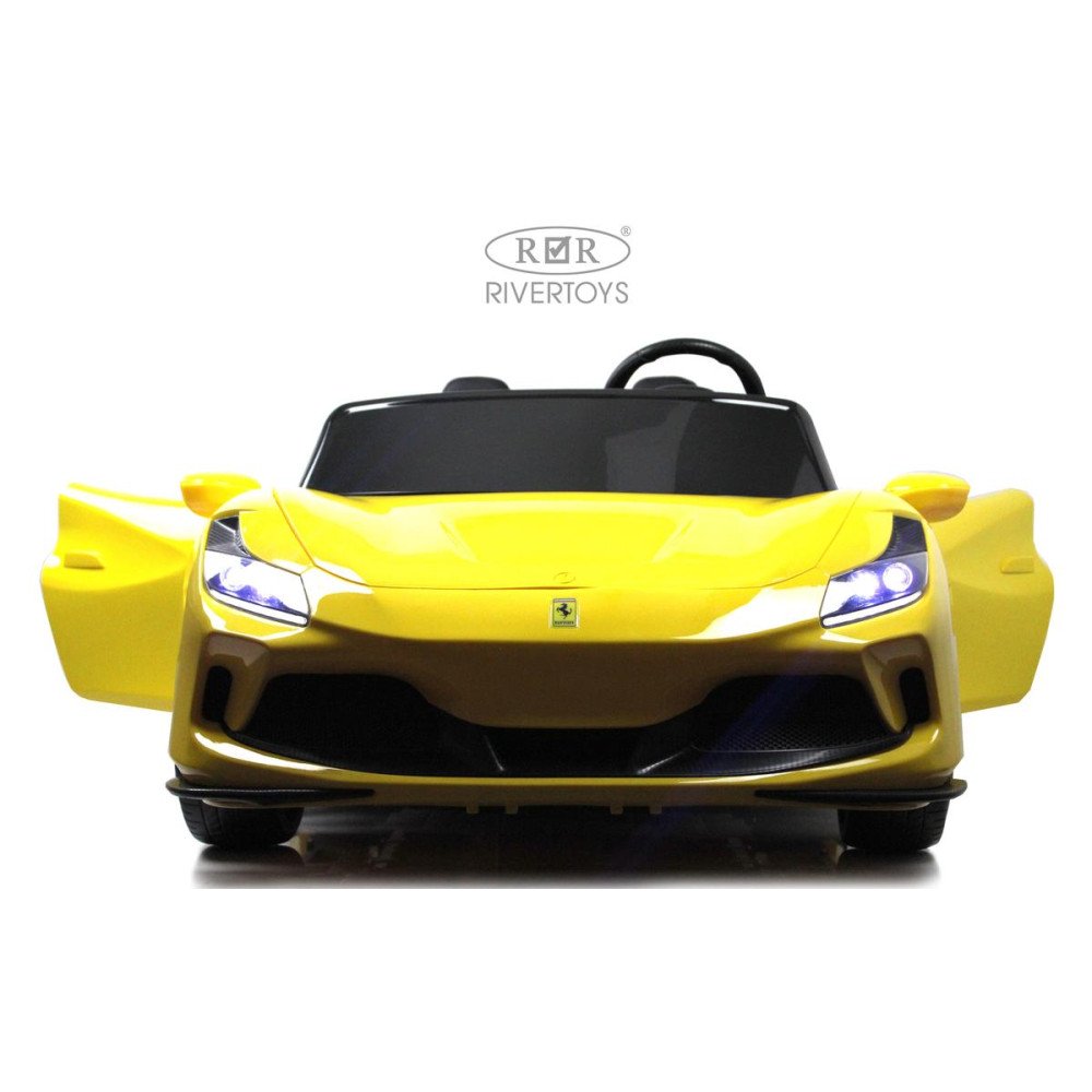 Детский электромобиль Ferrari F111FF желтый глянец