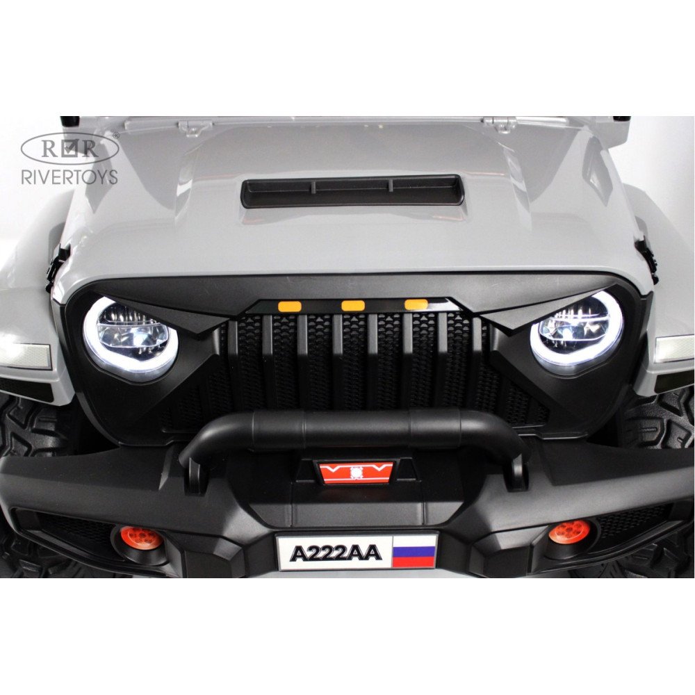 Детский электромобиль Jeep A222AA серый
