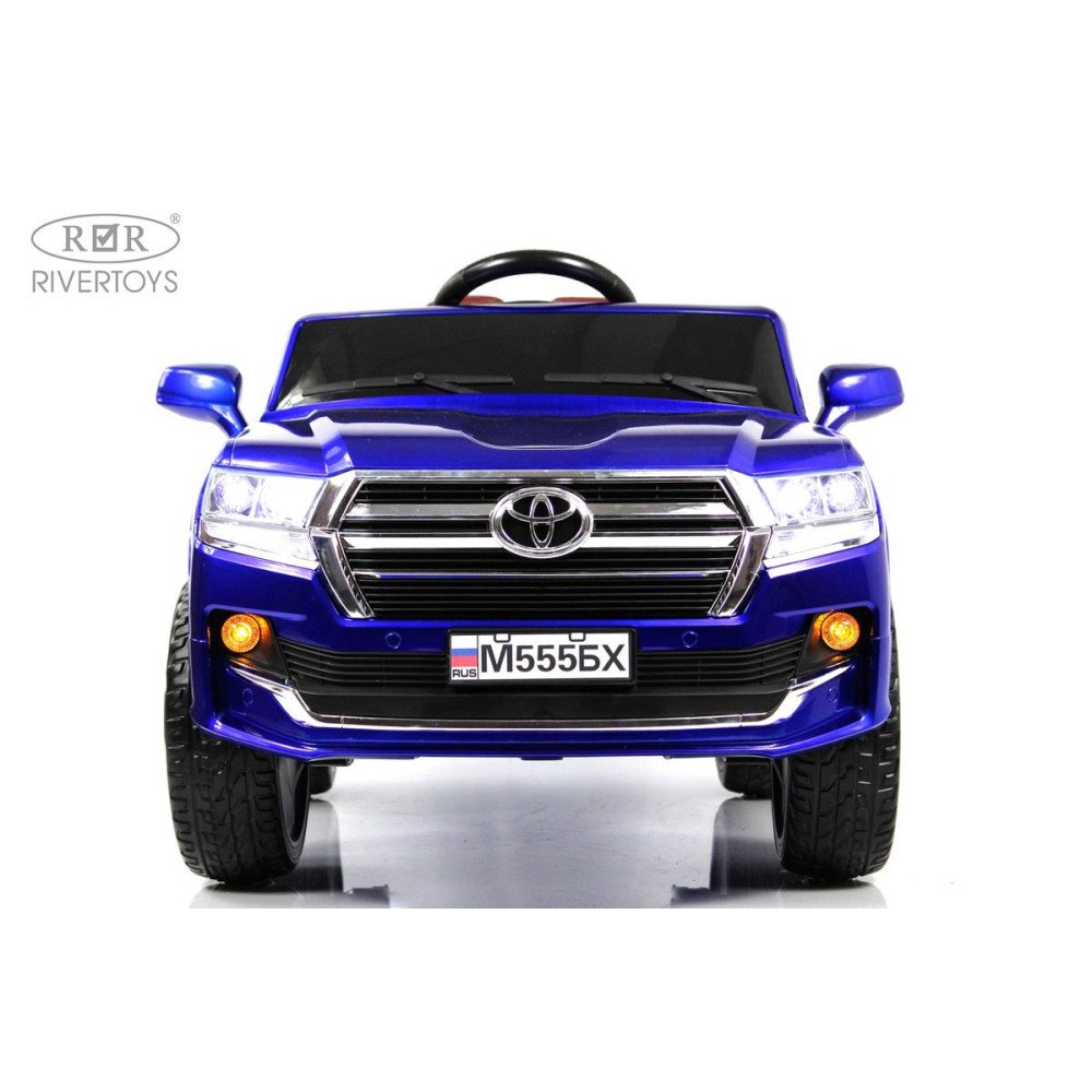 Детский электромобиль Toyota Land Cruiser М555БХ синий глянец
