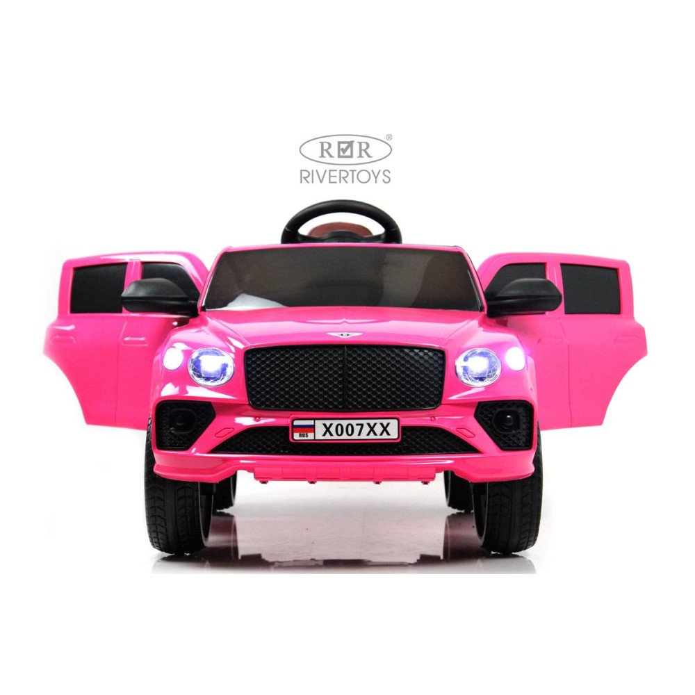 Детская машина Bentley X007XX розовый глянец с пультом