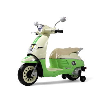 Детский электромотоцикл Vespa Z222ZZ зеленый