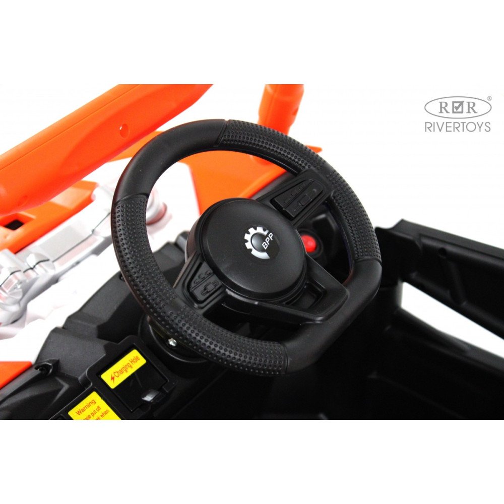 Детский электромобиль М303БХ оранжевый (RiverToys)