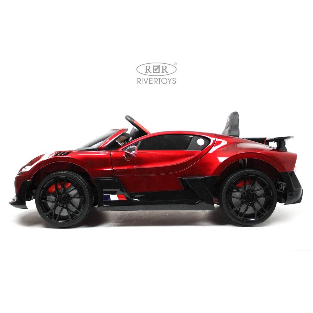 Детская машина Bugatti Divo (HL338) вишневый глянец