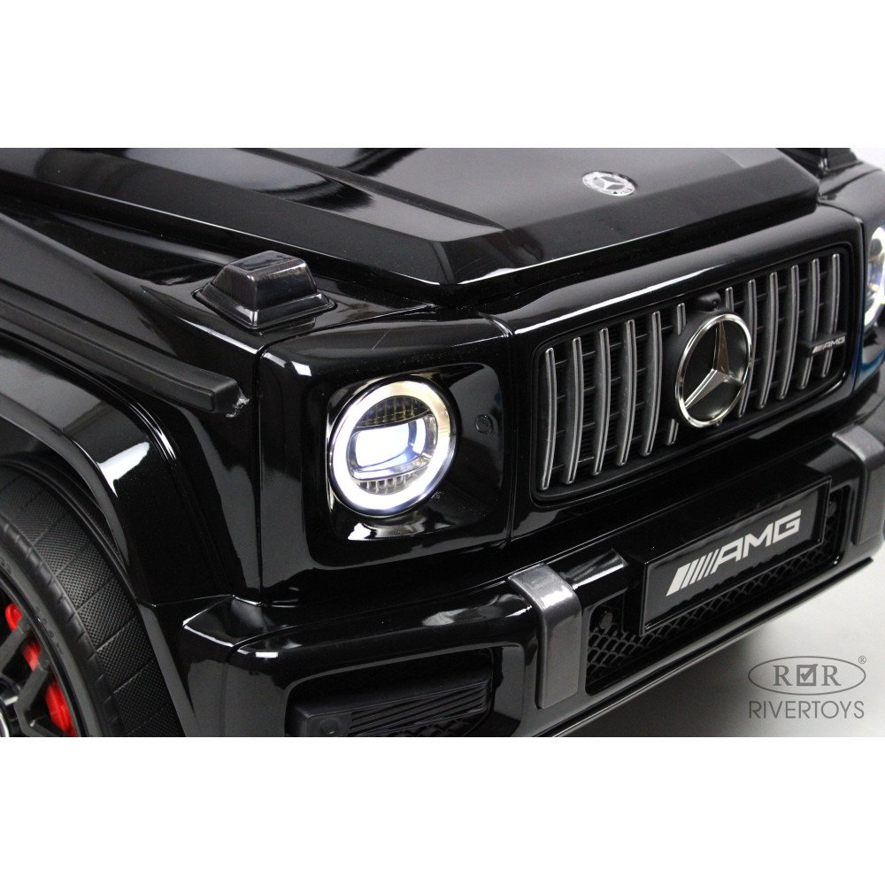 Электромобиль джип Mercedes-Benz G63 (K999KK) черный глянец