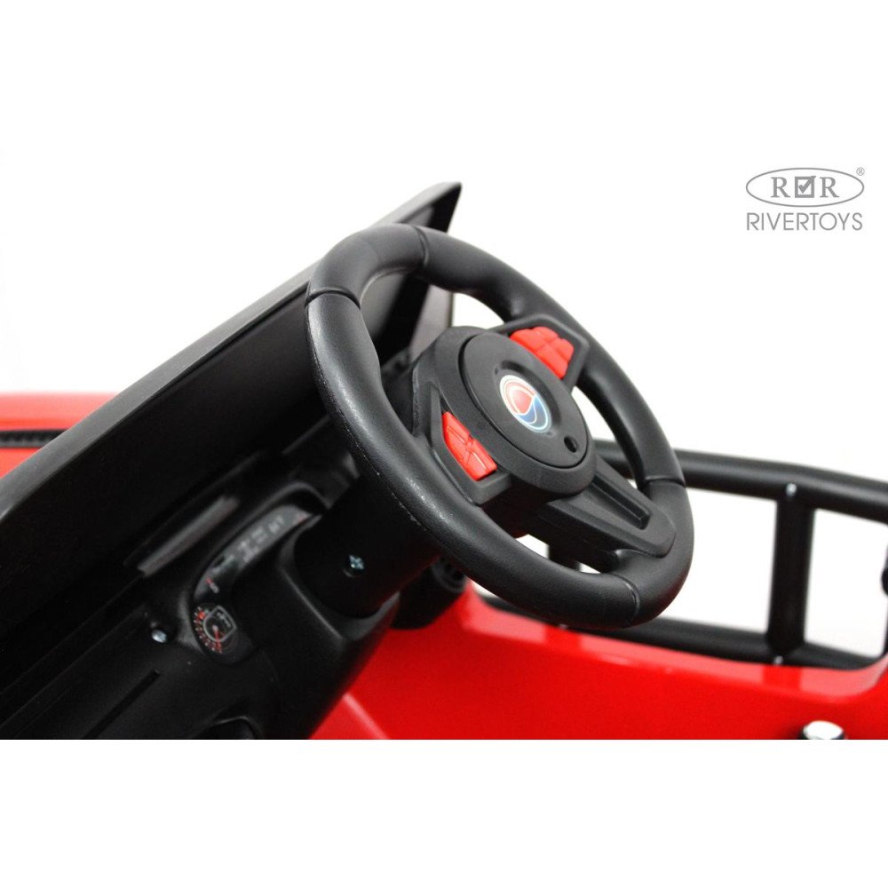 Электромобиль Jeep Wrangler T222TT 4WD красный