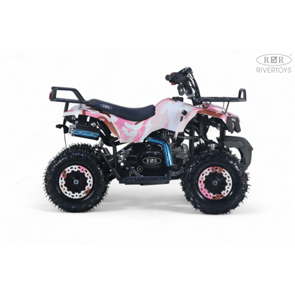 Детский бензиновый квадроцикл TIGER розовый камуфляж