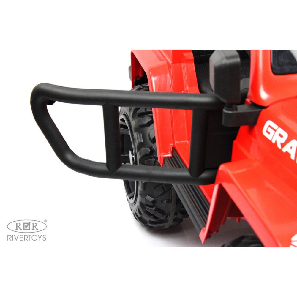 Детский электромобиль Jeep Wrangler T444TT 4WD красный