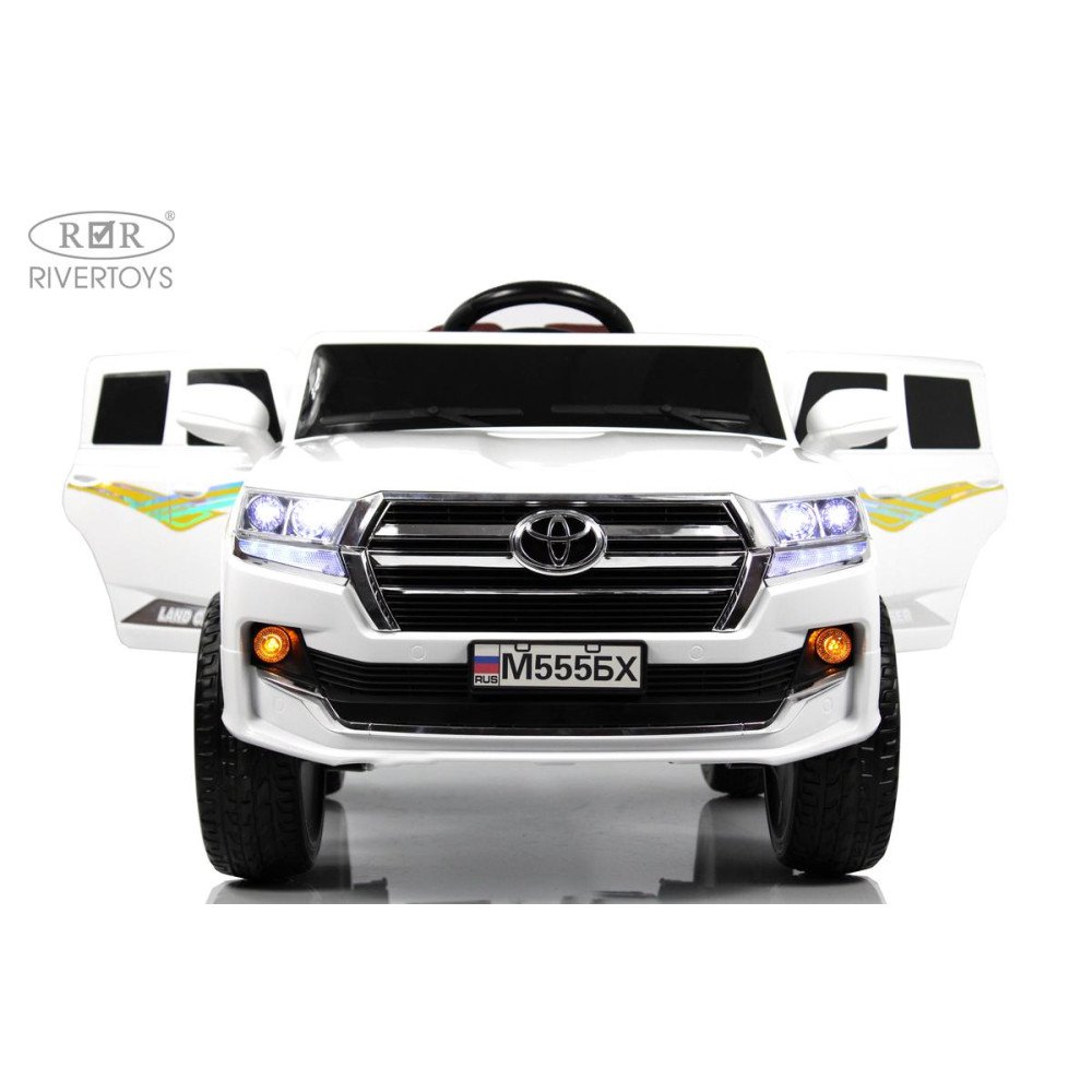 Детский электромобиль Toyota Land Cruiser М555БХ белый