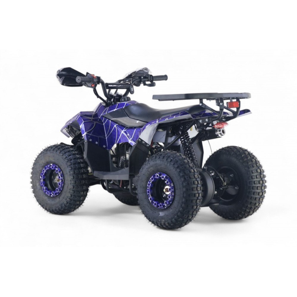 Детский квадроцикл LEON 49CC синий спайдер, скорость 20 км/ч, бензиновый