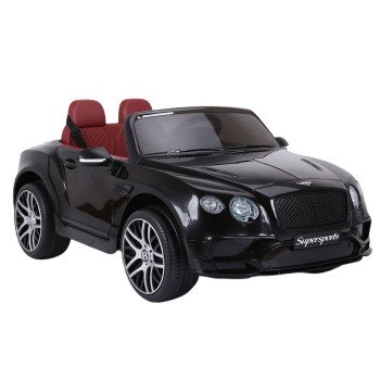 Электромобиль Bentley Supersport (JE1155) черный, пульт ДУ, колеса EVA