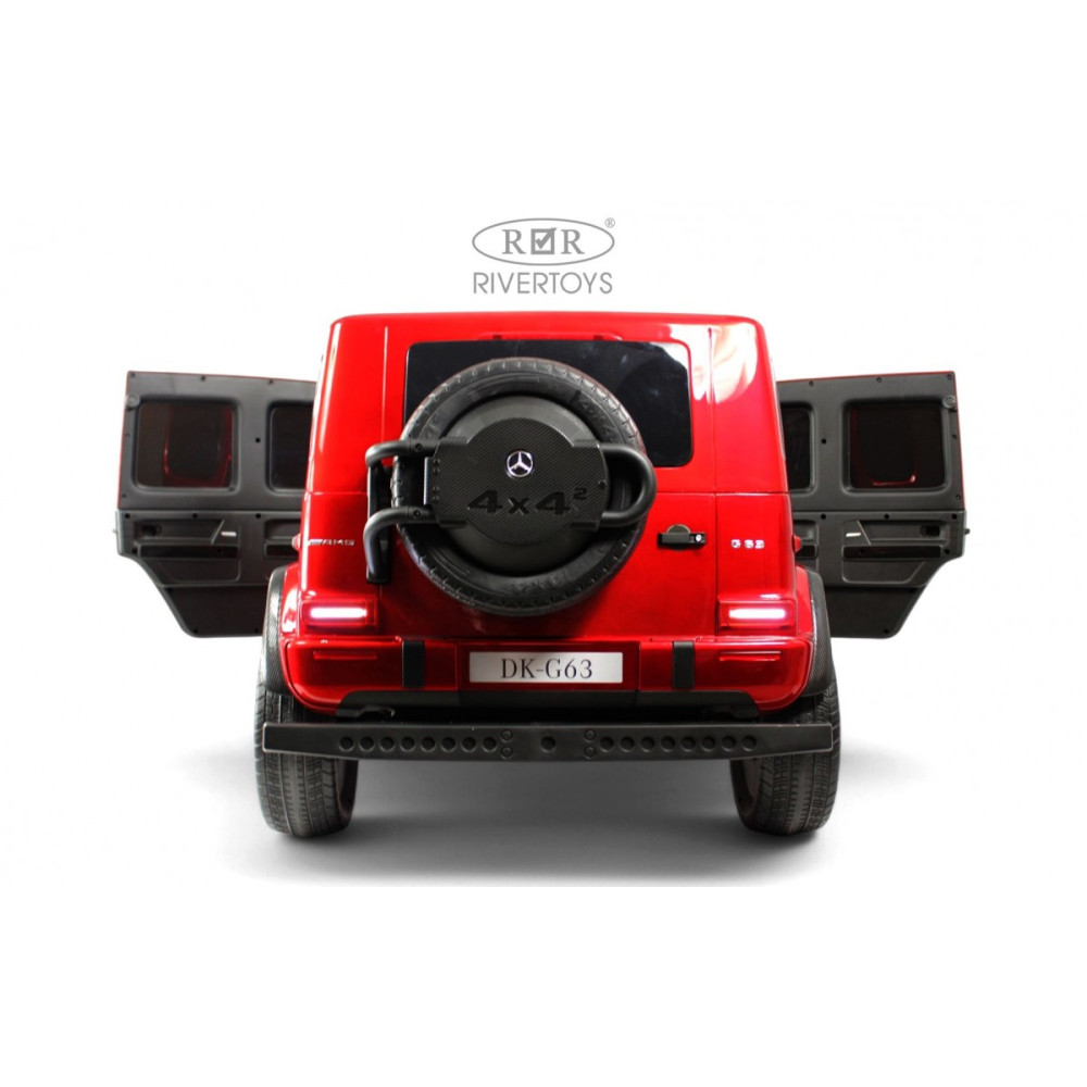 Детская машина Mercedes Benz G63 Y777YY красная, глянец