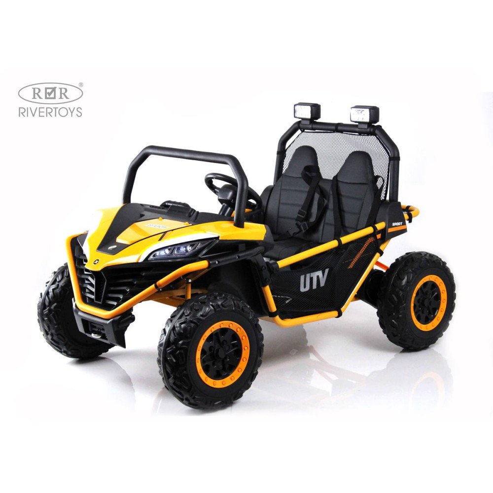 Детский двухместный багги P555PP оранжевый