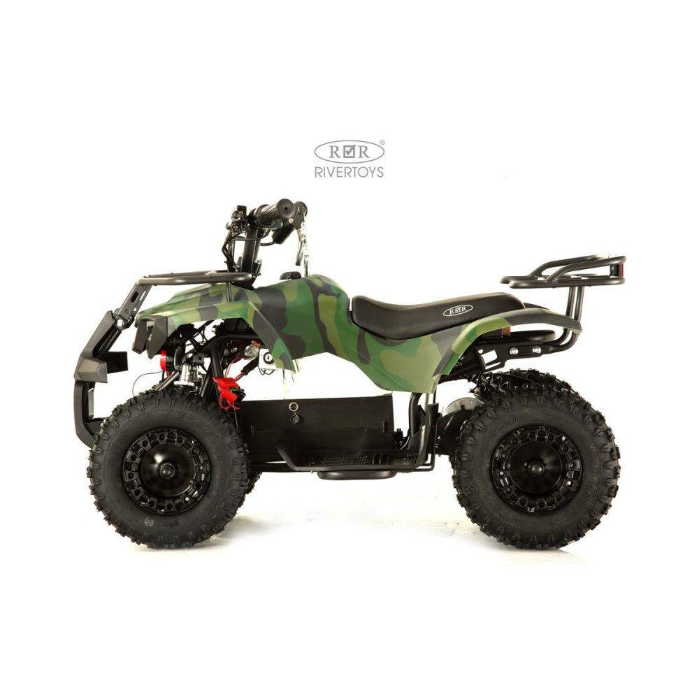 Мощный электроквадроцикл TIKI зеленый камуфляж