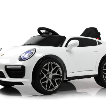 Детская машина Porsche F333FF белый на резиновых колесах, с пультом