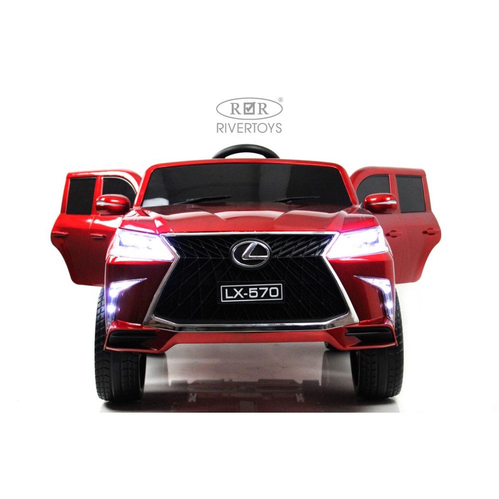 Детский электромобиль Lexus 570 (E555EE) красный глянец