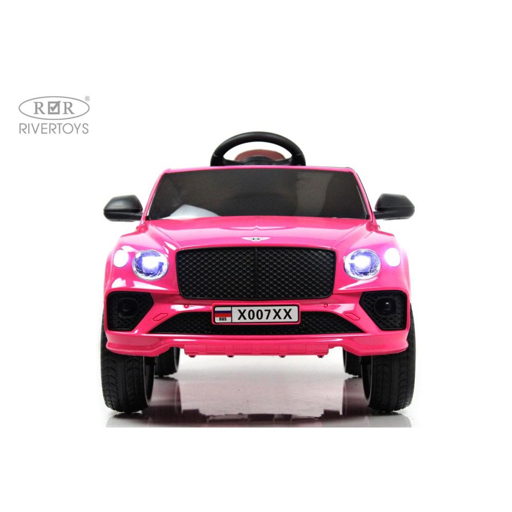 Детская машина Bentley X007XX розовый глянец с пультом