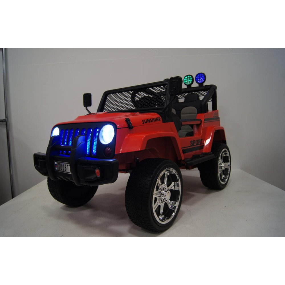 Детский электромобиль Jeep T008TT красный