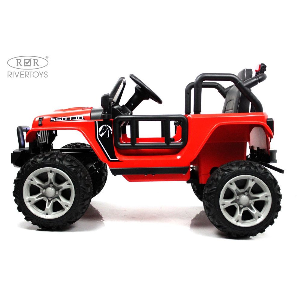 Электромобиль Jeep Wrangler T222TT 4WD красный