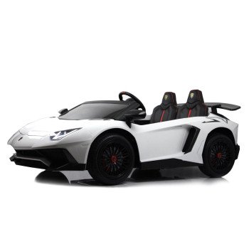 Детский электромобиль Lamborghini Aventador SV (M777MM) белый