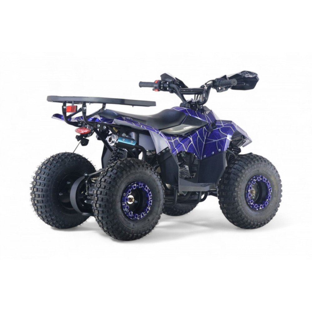 Детский квадроцикл LEON 49CC синий спайдер, скорость 20 км/ч, бензиновый
