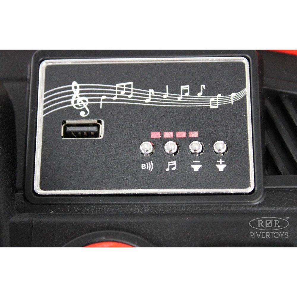 Детский электромобиль грузовик C444CC темно-зеленый