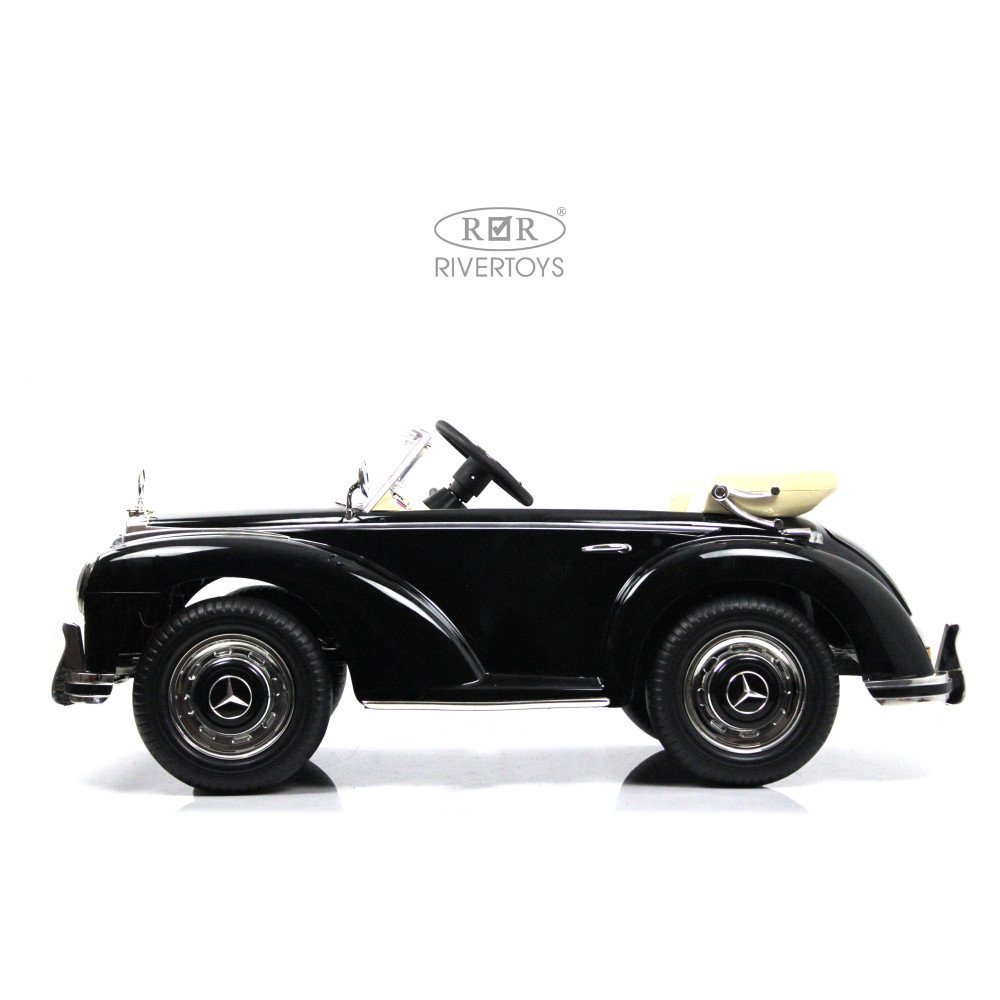 Детский электромобиль Mercedes 300S черный глянец