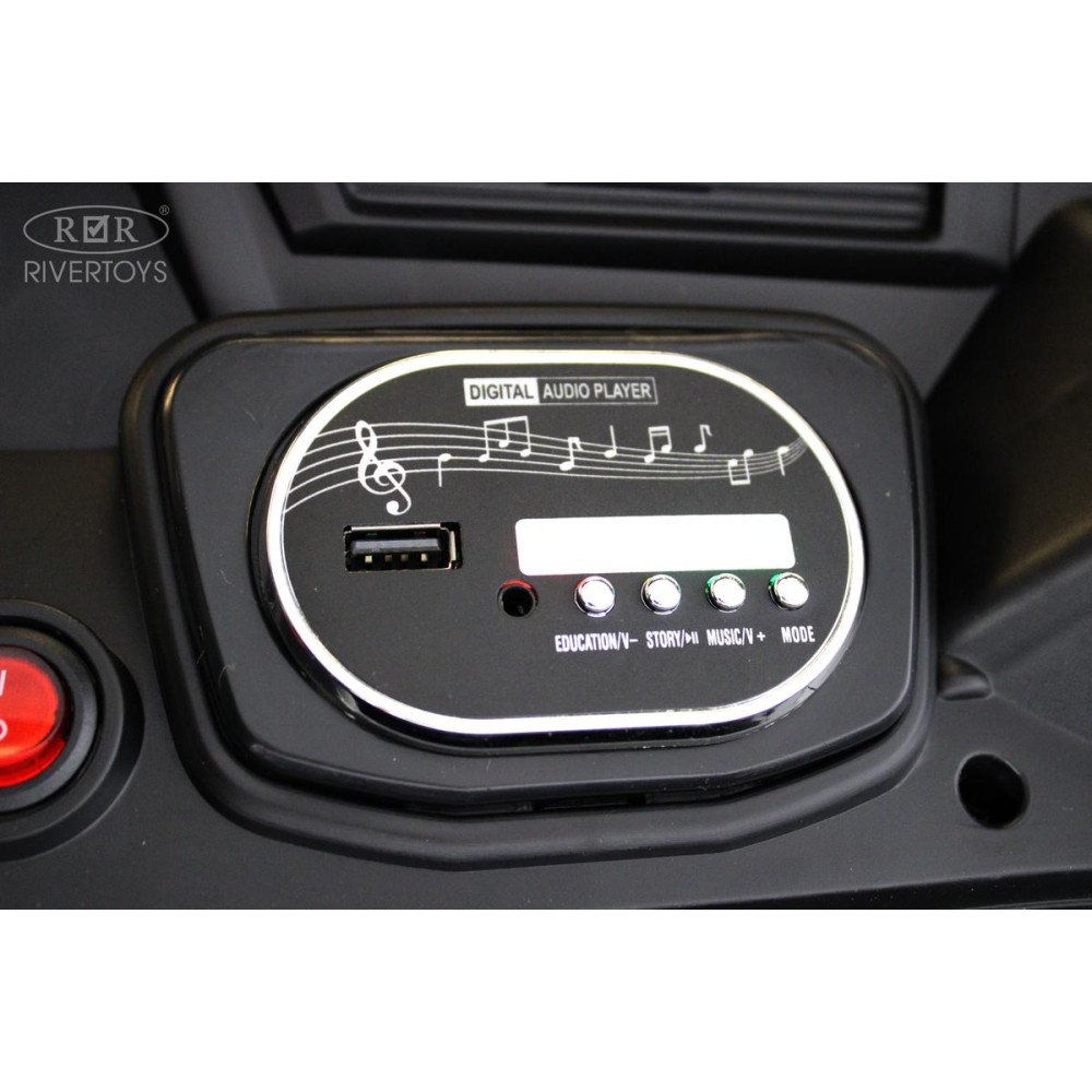 Детский электромобиль грузовик K777AM синий, 4WD, пульт ДУ