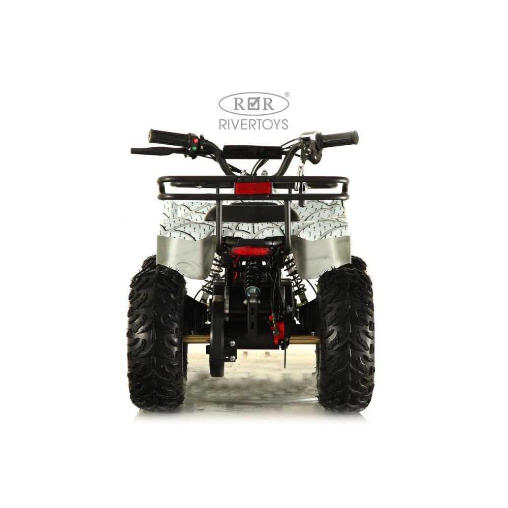 Детский электроквадроцикл TIKI LUX с мощным двигателем 1000W/48V, белый Spider