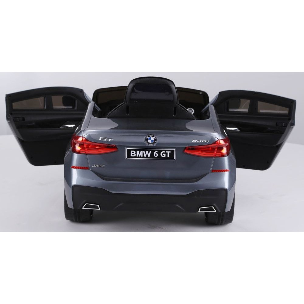 Электромобиль BMW6 GT (JJ2164) серый глянец на резиновых колесах
