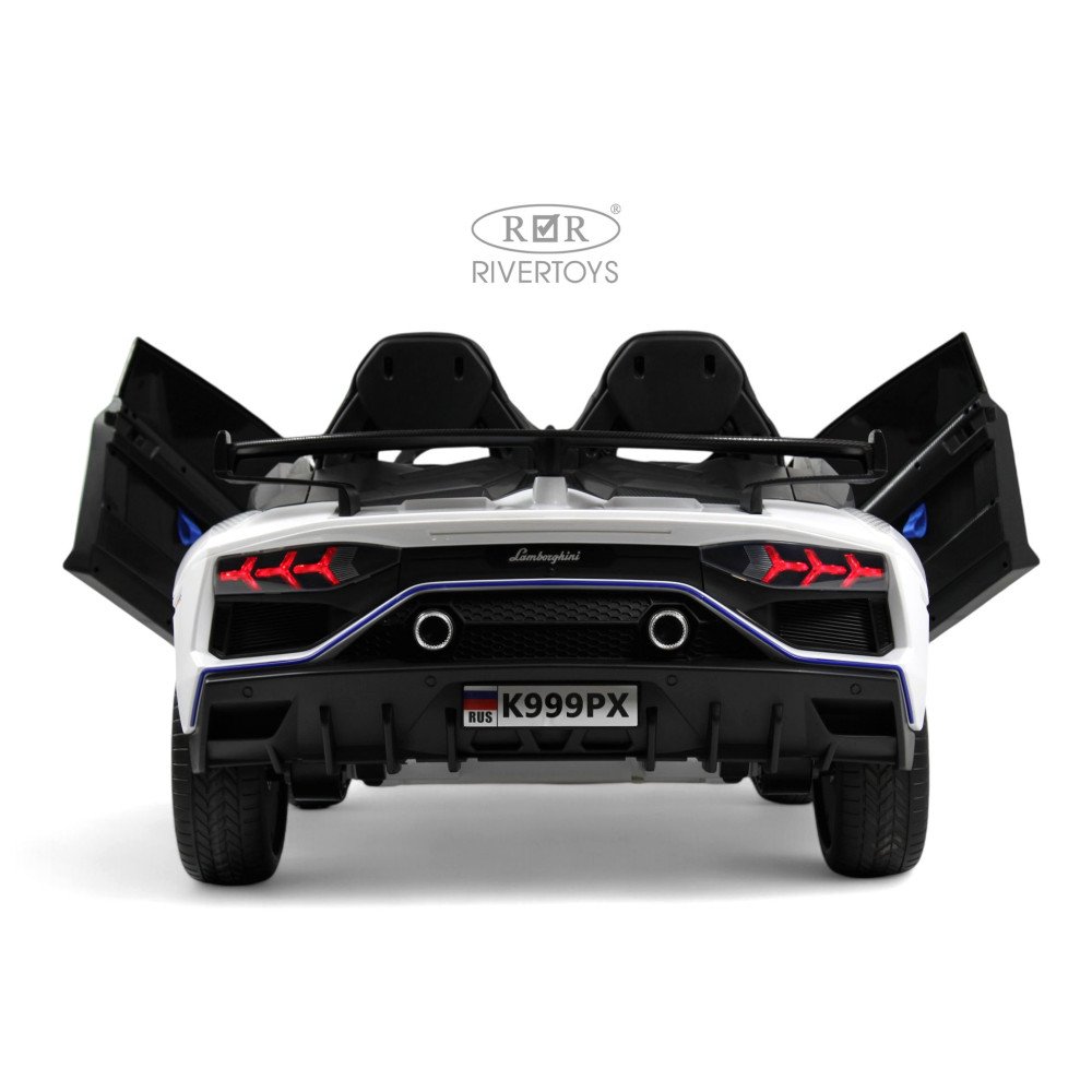 Детский электромобиль Lamborghini Aventador K999PX белый с пультом