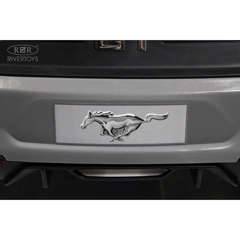 Детский электромобиль Ford Mustang GT (A222MP) серый (RiverToys)