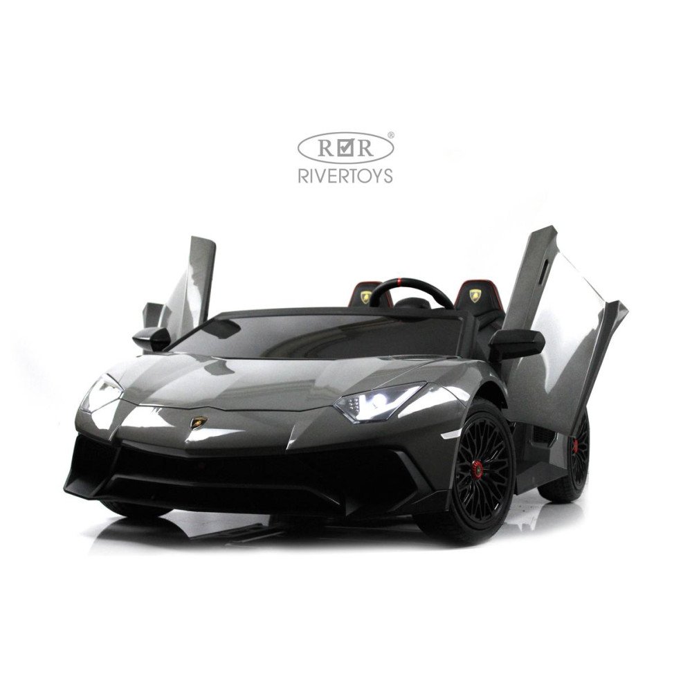 Детский электромобиль Lamborghini Aventador SV (M777MM) серый