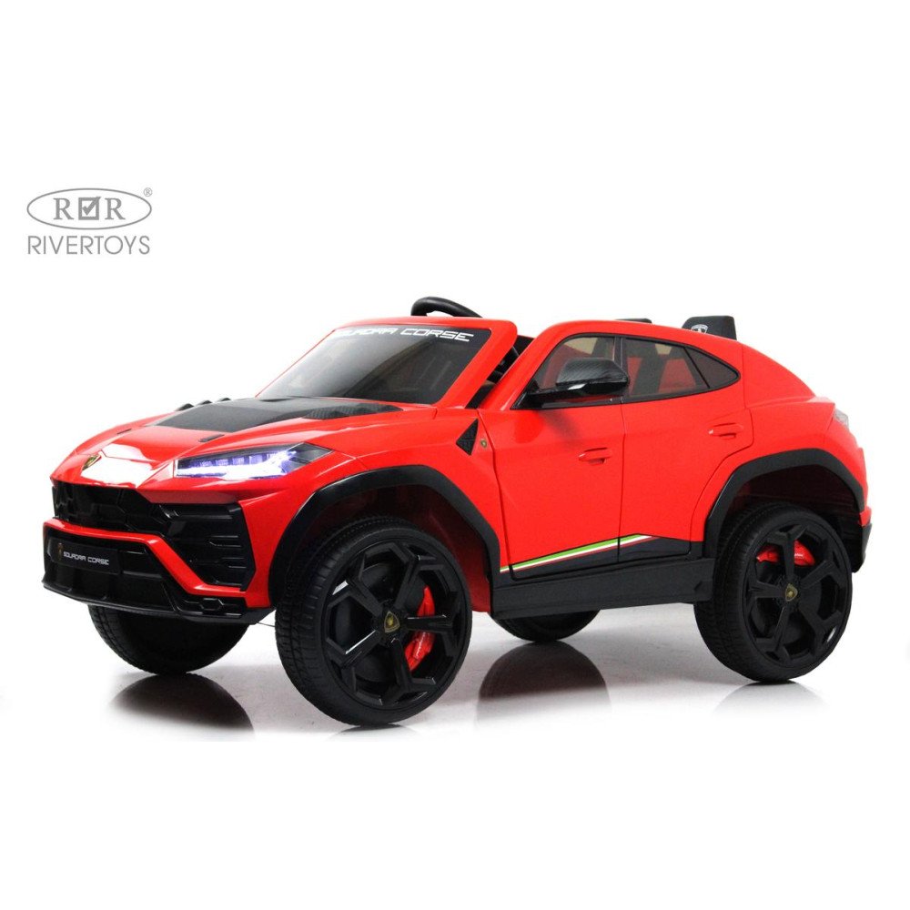 Детскиая машина Lamborghini Urus (E777EE) красная с пультом