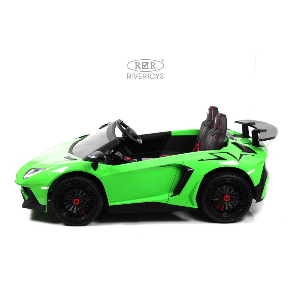 Детский электромобиль Lamborghini Aventador SV (M777MM) зеленый