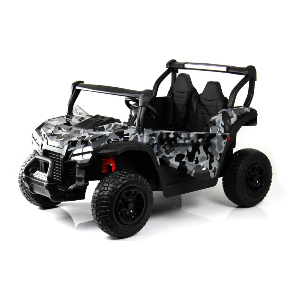 Детский электромобиль P333PP (Buggy) серый камуфляж