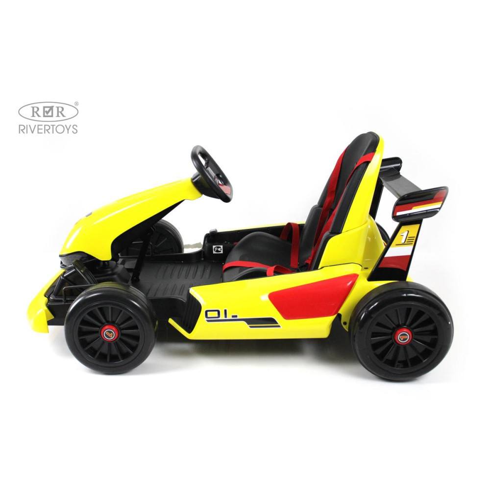 Детский электромобиль дрифт-карт H008HH желтый