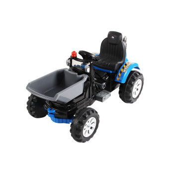Детский трактор на аккумуляторе 12V - JS328C, синий