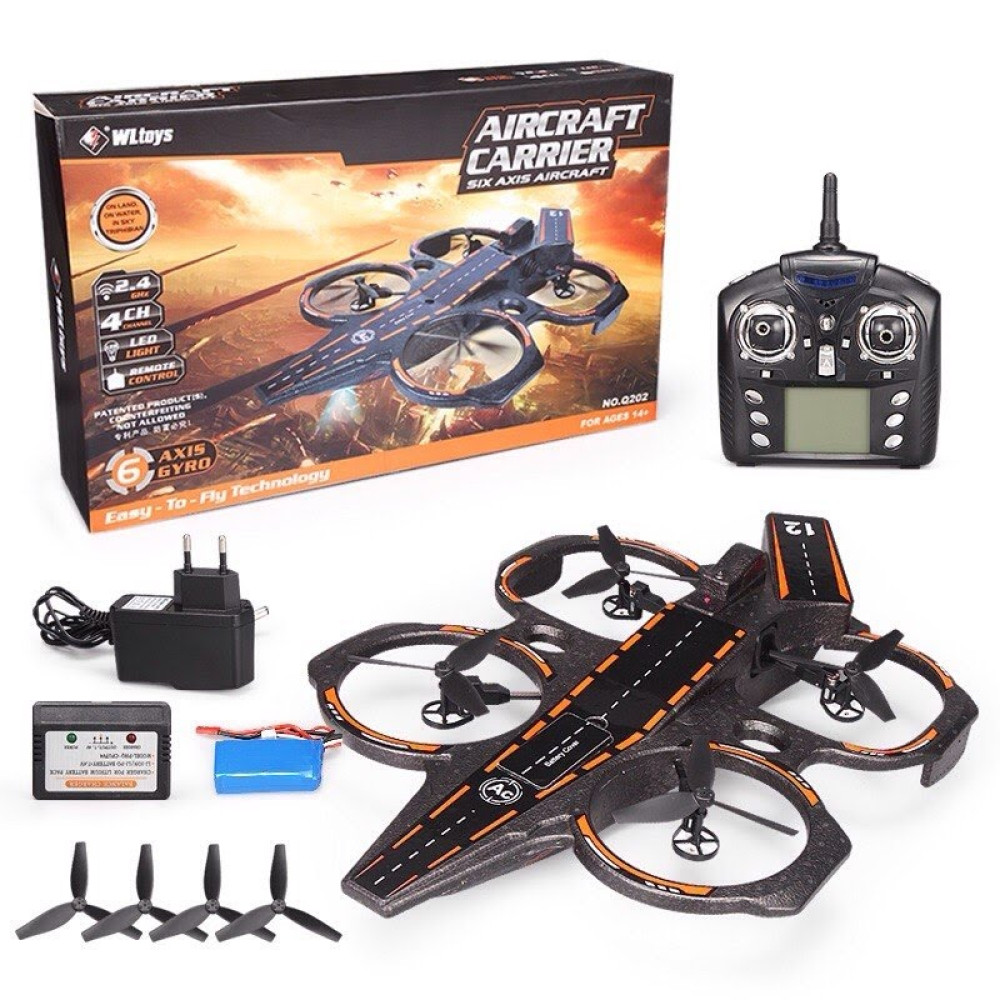 Радиоуправляемый квадрокоптер-амфибия 