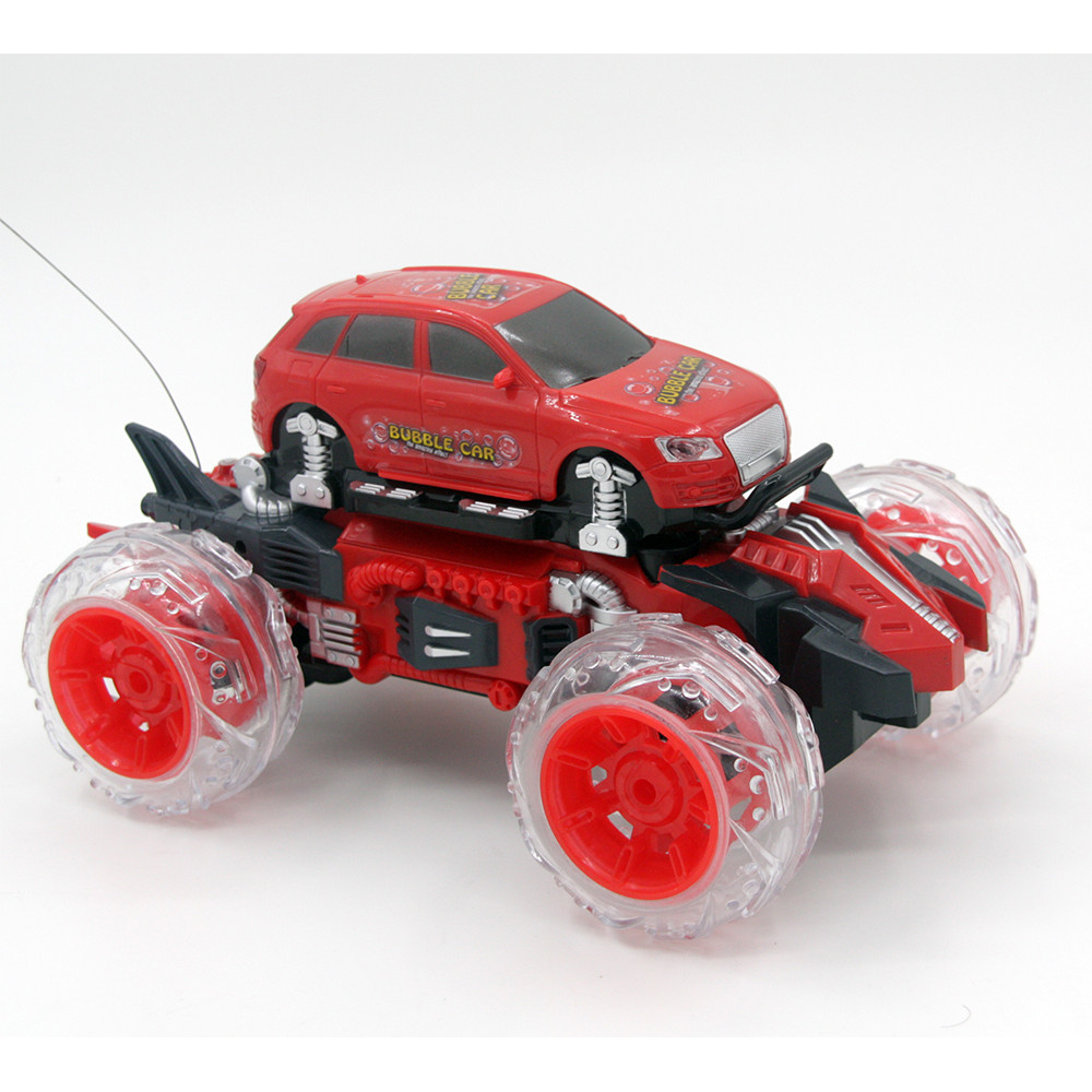 Радиоуправляемая машина-перевертыш Bubble Car красная - 333-PP02