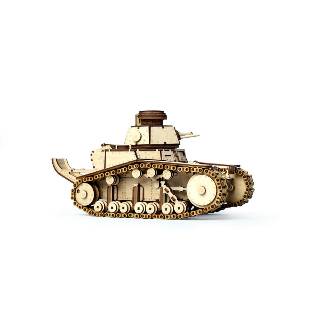 Конструктор 3D деревянный подвижный Lemmo Танк МС-1 - 00-25