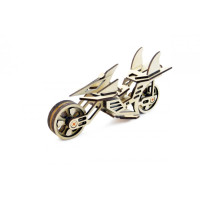 Конструктор 3D деревянный подвижный Lemmo Мотоцикл Фантом - МЦ-3