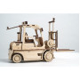 Конструктор 3D деревянный подвижный Lemmo Погрузчик - ПК-1