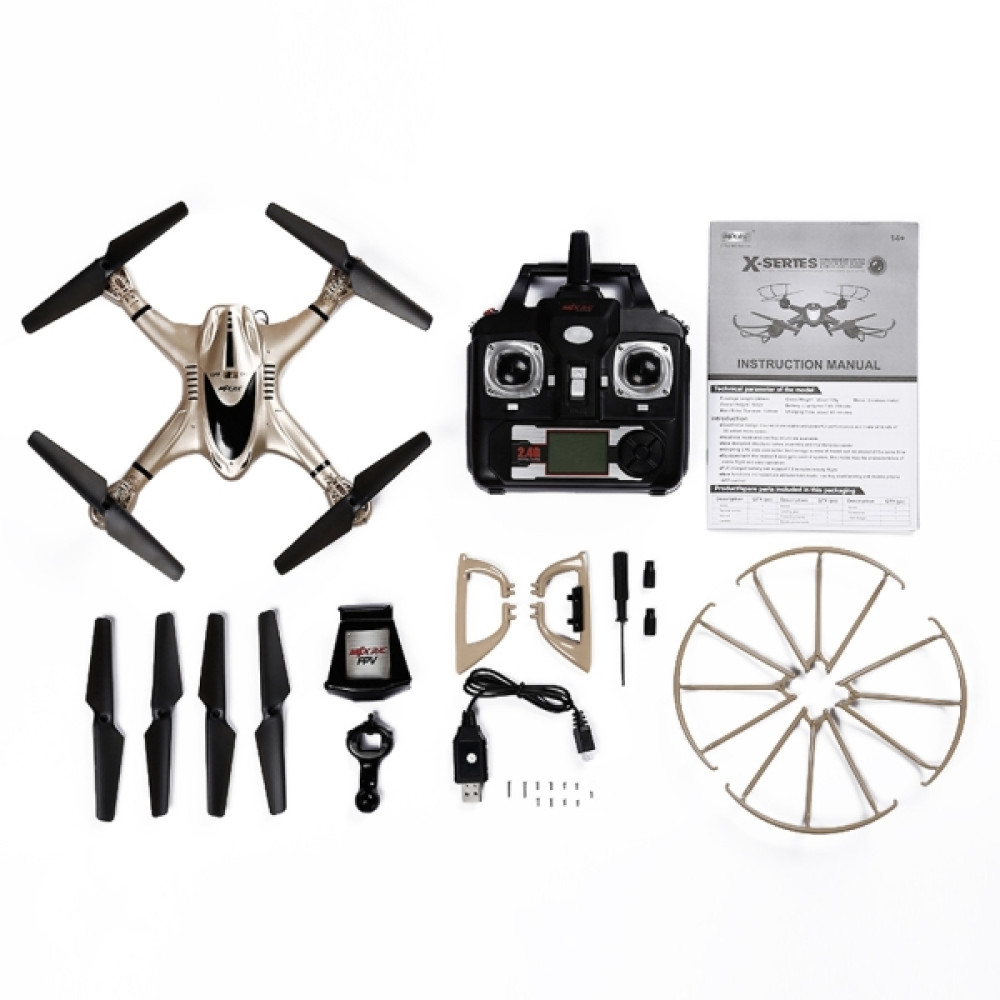 Радиоуправляемый квадрокоптер с барометром MJX X401H-G (золотой) FPV 2.4G - X401H-G