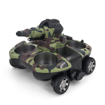 Радиоуправляемый танк-амфибия, стреляющий водой 2.4G - YED-24883A