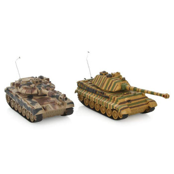 Радиоуправляемый танковый бой Zegan T-90 vs KingTiger 1:28 2,4G ZEGAN 99821