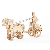 Деревянный механический 3D-пазл Wooden City Римская колесница - WR301