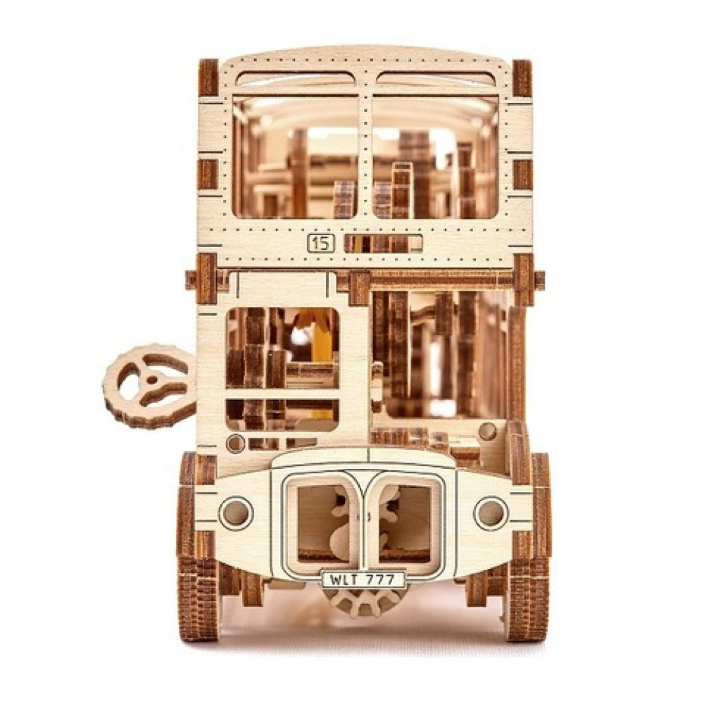 Деревянный механический 3D-пазл Wooden City Лондонский автобус - WR303