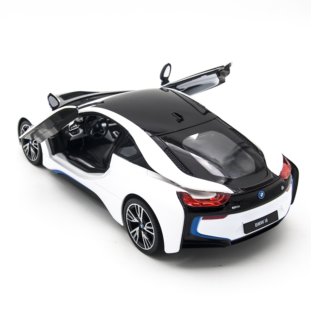 Раз машинка. Rastar BMW i8. Легковой автомобиль Rastar BMW i8 (71000) 1:14 33 см. Машина радиоуправляемая Rastar BMW i8, 71000w, белый. Rastar / машина радиоуправляемая Rastar BMW i8 open Door by contreller.