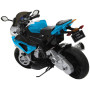 Детский электромотоцикл BMW S1000PR Blue 12V - JT528-BLUE
