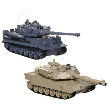 Танковый бой TIGER + Abrams 2.4G ZEGAN 99822
